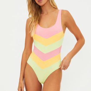 Cinthia One Piece Sorbet Chevron
