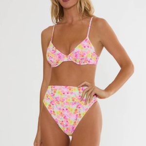Camilla Top Neon Bouquet