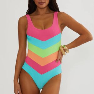 Cinthia One Piece Aqua Haze Colorblock